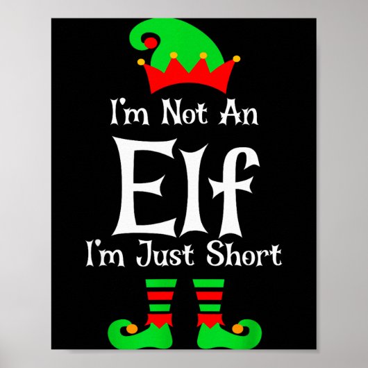 I'm Not An Elf Im Just Short Funny Christmas Match ポスター (正面)