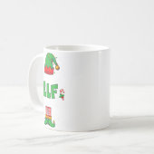 I'm Not An Elf I'm Just Short Funny Christmas Men  コーヒーマグカップ (正面左)