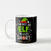 Im Not An Elf Just Short Funny Christmas Xmas Men コーヒーマグカップ (左)