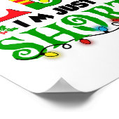 Im Not An Elf Just Short Funny Christmas Xmas Men ポスター (角)