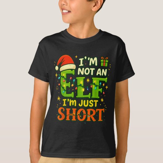 Im Not An Elf Just Short Funny Christmas Xmas Men  Tシャツ (正面)
