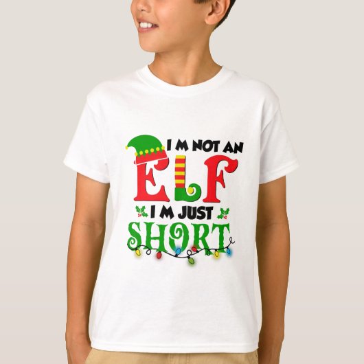 Im Not An Elf Just Short Funny Christmas Xmas Men  Tシャツ (正面)