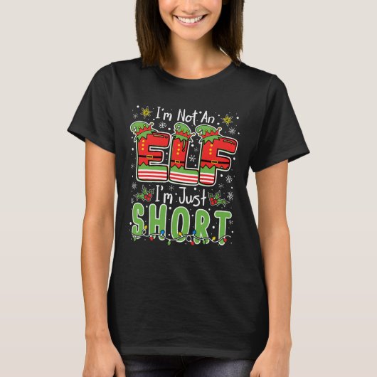 Im Not An Elf Just Short Funny Christmas Xmas Men  Tシャツ (正面)