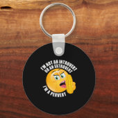 I'm Not An Introvert Or An Extrovert I'm A Pervert キーホルダー (正面)