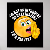 I'm Not An Introvert Or An Extrovert I'm A Pervert ポスター (正面)