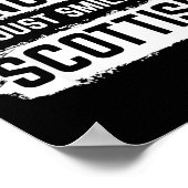 I'm Not Angry I'm Just Smiling In Scottish Dad Fun ポスター (角)