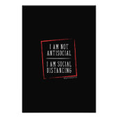 i'm not antisocial i'm social distancing フォトプリント            (正面)