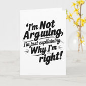 I'm Not Arguing, I'm Just Explaining Why I'm Right カード (黄色い花)