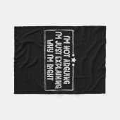 I'm Not Arguing I'm Just Explaining Why I'm Right フリースブランケット (正面(横))