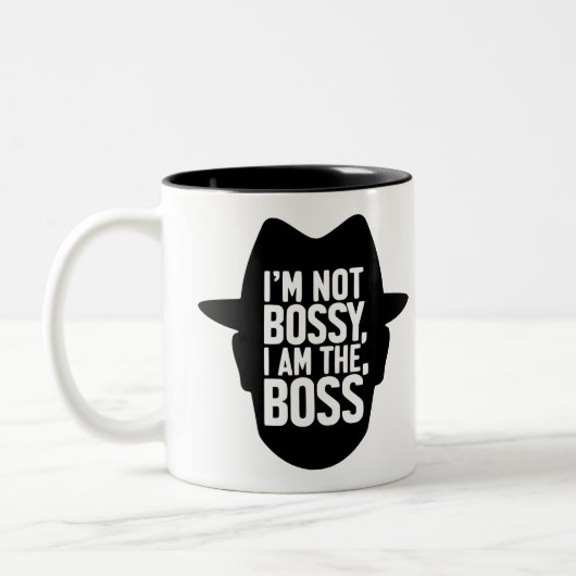I'm Not Bossy, I Am The Boss ツートーンマグカップ (左)