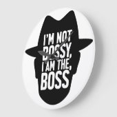 I'm Not Bossy, I Am The Boss ラージ壁時計 (傾斜)
