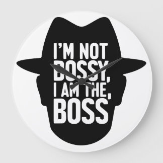 I'm Not Bossy, I Am The Boss ラージ壁時計