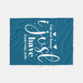 I'm not bossy i just have leadership skills  フリースブランケット (正面(横))