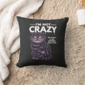 I'm Not Crazy My Reality Is Different Cheshire Cat クッション (ブランケット)