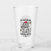 I'm Not Drunk I'm Full of Holiday Spirit  タンブラーグラス (裏面)