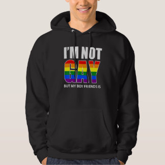 I'm Not Gay But My Boyfriend Is  Flag Gay 1 パーカ