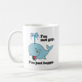 I'M NOT GAY. I'M JUST HAPPY.png コーヒーマグカップ (左)