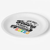  I'm Not Getting Older I'm Turning Retro ペーパープレート (アングル)