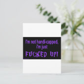 im_not_handicapped_im_just ポストカード (スタンド正面)