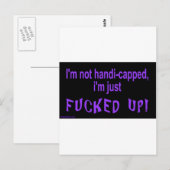 im_not_handicapped_im_just ポストカード (正面/裏面)