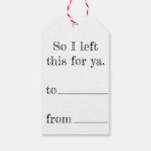 "I'm Not Here" WHIMSIGOTH HOLIDAYギフトラベル ギフトタグ (裏面)