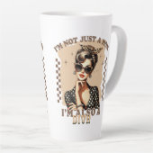 I'm not Just a Mom I'm a Diva Mother's Day カフェラテマグ (右アングル)