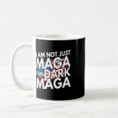 I'm Not Just Mega I'm Dark Mega Trump Elections コーヒーマグカップ (左)