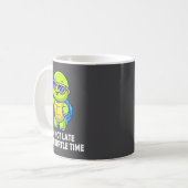 I'm Not Late I'm On Turtle Time Funny Turtle Men W コーヒーマグカップ (正面左)