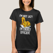Im Not Lazy Imエネルギー効率の高いキリン Tシャツ (正面)