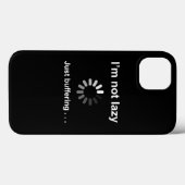 I'm Not Lazy - Just Buffering - おもしろiPhoneケース Case-Mate iPhoneケース (裏面 (横))