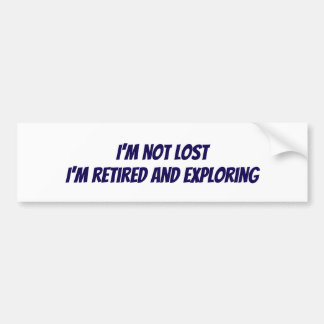 I'm not lost sticker バンパーステッカー