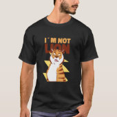 I'm Not Lying Lion Tiger Pun Tシャツ (正面)