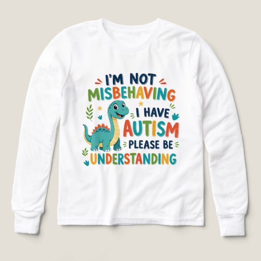 I'm not misbehaving I have autism (デザイン正面)