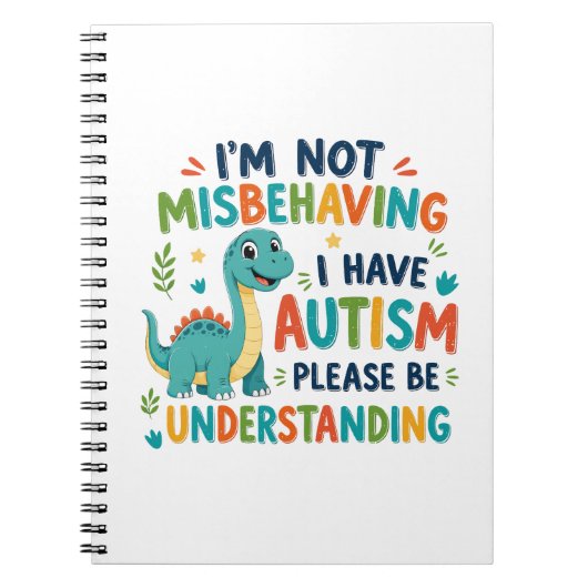 I'm not misbehaving I have autism ノートブック (正面)