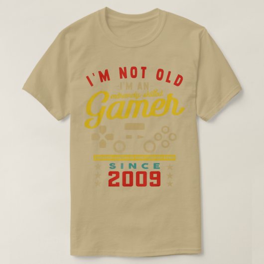 Im Not Old Im A熟練した2009VideogameGaming Tシャツ (デザイン正面)