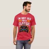 Im Not Old Im a Classic Muscle Car retro Tシャツ (正面フル)