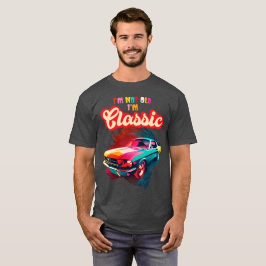 Im Not Old Im Classic An Old School Classic Car gi Tシャツ (正面フル)