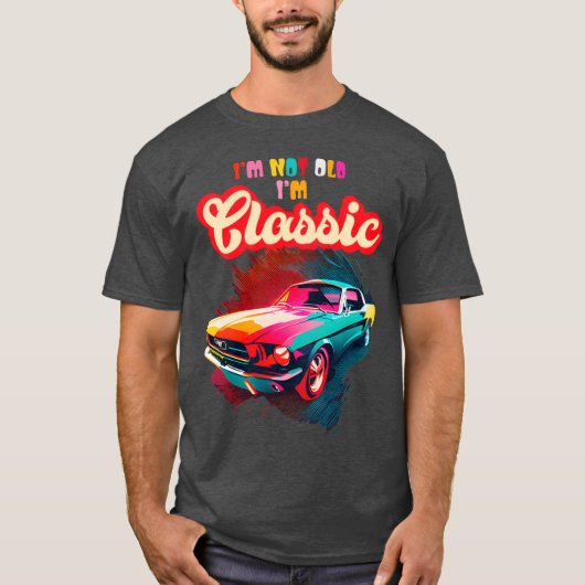 Im Not Old Im Classic An Old School Classic Car gi Tシャツ (正面)