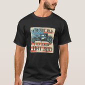 I'm Not Old I'm Classic Retro American Flag Hot Ro Tシャツ (正面)