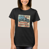 I'm Not Old I'm Classic Retro American Flag Hot Ro Tシャツ (正面)