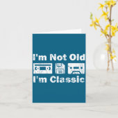 I'm Not Old I'm Clic Cool Men Women Cette Birthday カード (黄色い花)