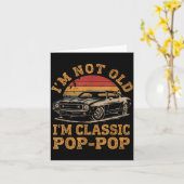 I'm Not Old I'm Clic P P Funny Car Grandpa Quote  カード (黄色い花)