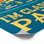 I'm Not Old I'm Clic Papa Funny Car Grandpa Quote ポスター (角)