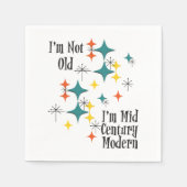 I'm Not Old I'm Mid Century Modern Funny Stars スタンダードカクテルナプキン (正面)