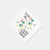 I'm Not Old I'm Mid Century Modern Funny Stars スタンダードカクテルナプキン (角)
