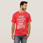 Im Not Procrastinating Funny Side Quests Gamer Pre Tシャツ (正面フル)
