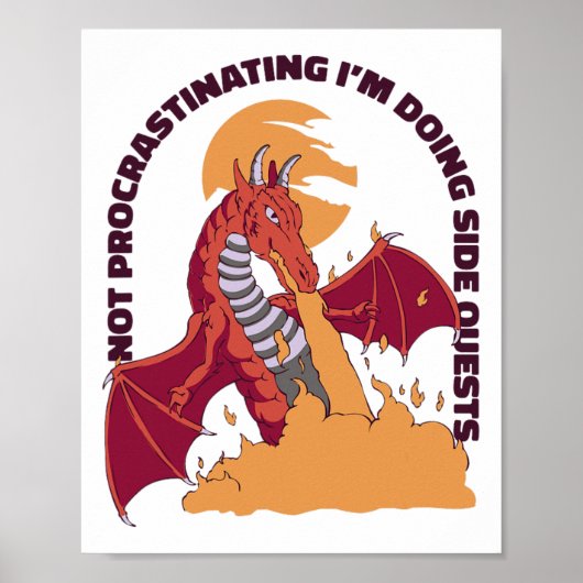 I'm Not Procrastinating I'm Doing Side Quests - Rp ポスター (正面)