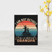 Im Not Retired Im A Professional Grandpa Fathers D カード (黄色い花)