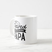 I'm Not Retired I'm a Professional Papa コーヒーマグカップ (正面左)