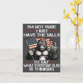 I'm Not Rude I'm Just Have The To Say What Everyon カード (黄色い花)